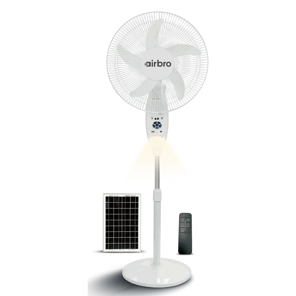 FSA-18 Airbro Solar Rechargeable 18" AC/DC Pedestal Fan