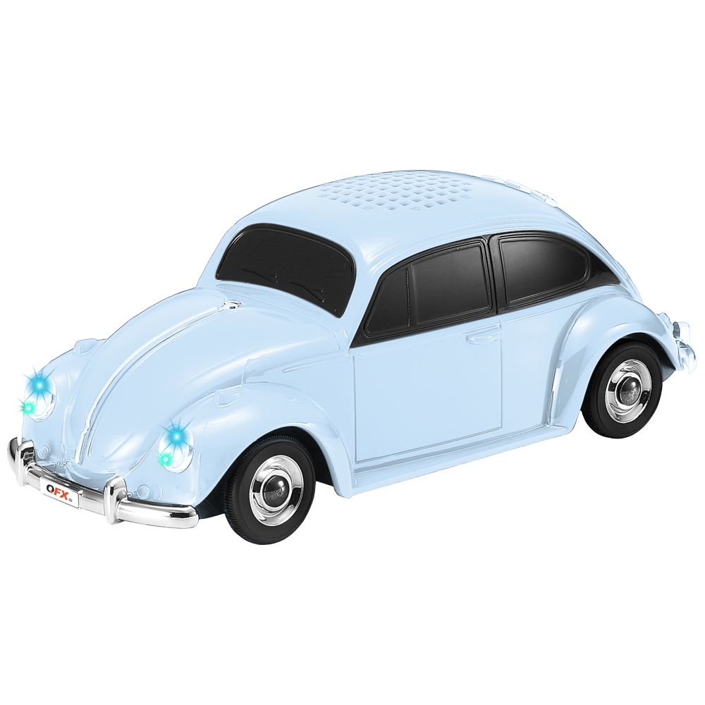 BT-1960 BLU QFX Retro Beetle BT Speaker Blue