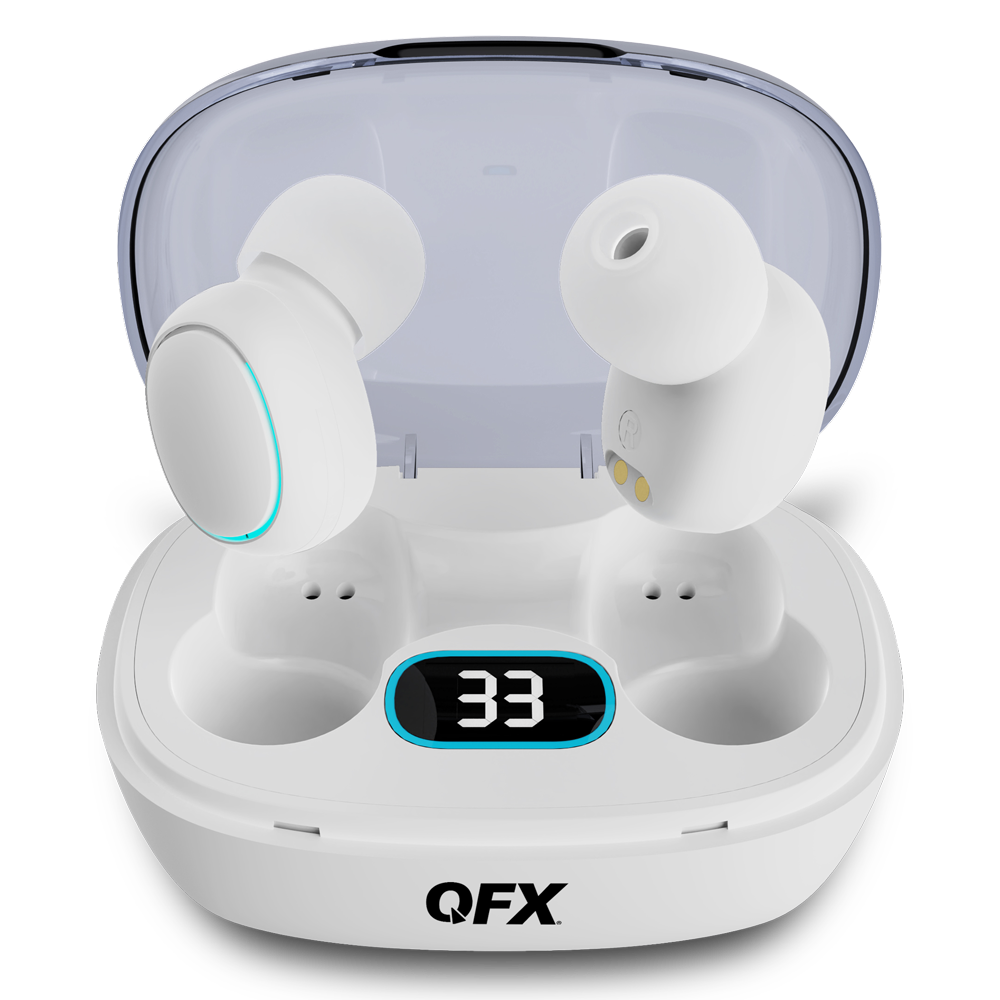 HP-E50 WHT QFX IPx-4 Splashproof TWS Earbud in White