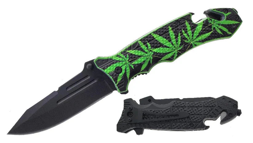 SG-KS3108MM Weed Design Spring Assist Knife