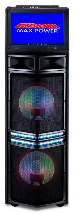 MPD12206TS MaxP 2x12 Karaoke Speaker 15 Tablet Wifi
