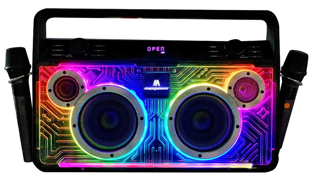 MPD523 Maxpower FM BT Player Dual Mics