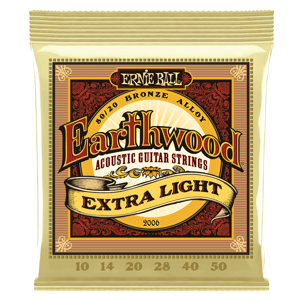 2006 Ernie Ball 80/20 Bronze Extra Light Acoustic Guitar Strings 10-50