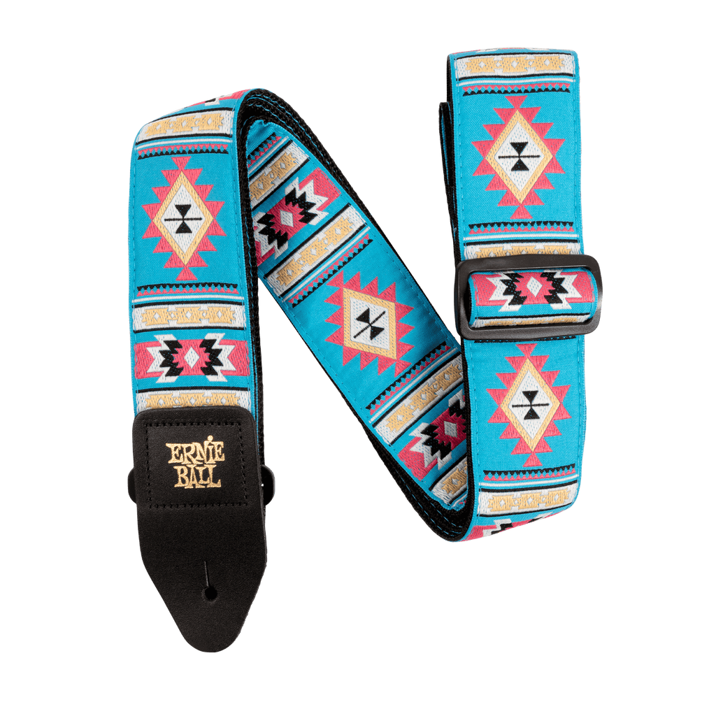 P05326 Ernie Ball Sedona Blue Classic Jacquard Guitar Strap