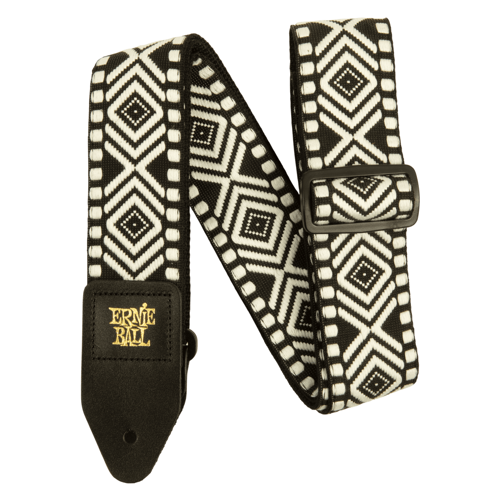 P05343 Ernie Ball White Savannah Classic Jacquard Guitar Strap