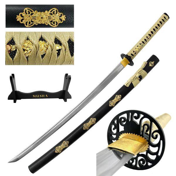 SS409BK 39in Carbon Steel Musah Samurai Sword