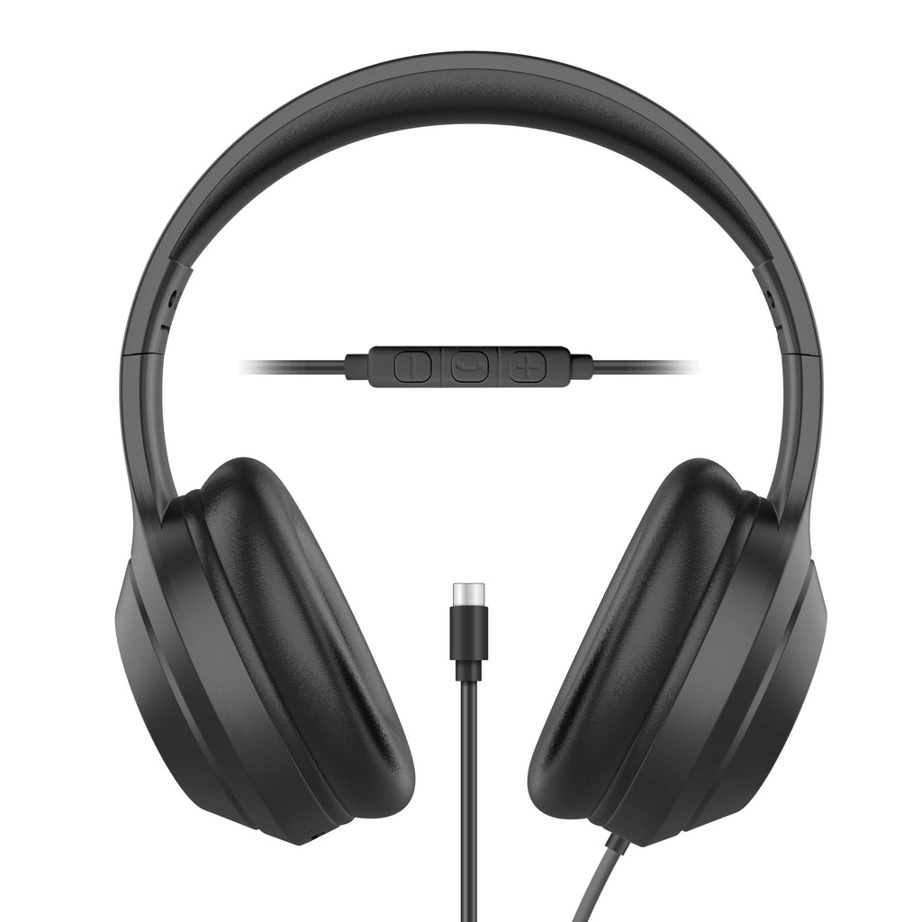 IC900 Sentry USB-C Folding Headphones w/ Inline Mic and Case