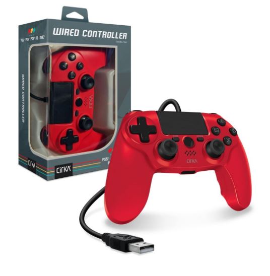 M07527-RD NuForce WIRED Red Controller PS4/PC/MAC