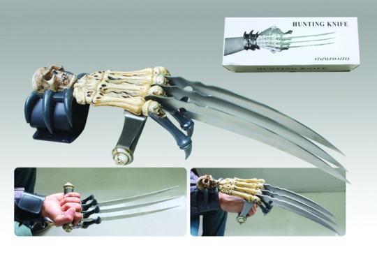 18" Skull Hand Claw Knife