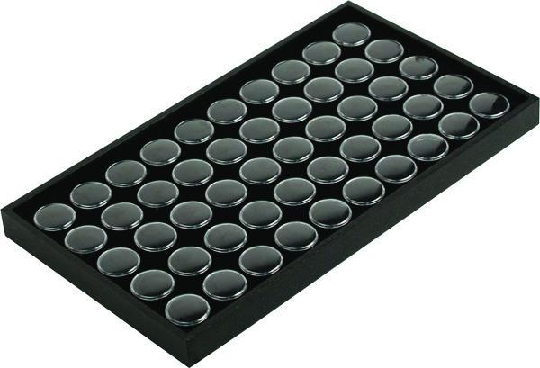 M&M BX252(BK) 50 Slot Gem Tray - Black