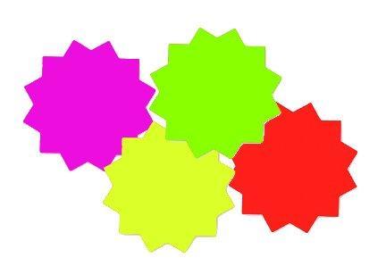 3" Starburst 4 Color Assortment (100 Pack)