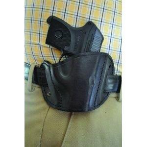 Leather Belt Slide Holster Black Large