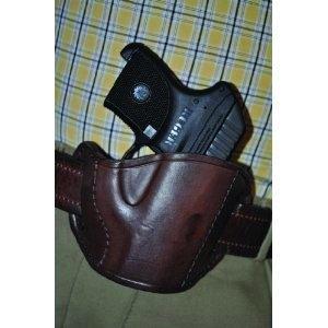 Leather Belt Slide Holster Brown Small