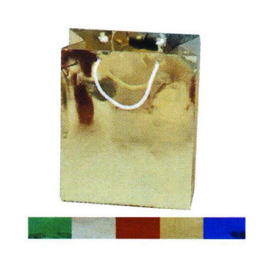 M&M BX1802 4" x 3.5" Metallic Gift Bags - Assorted Colors 100 per Pack