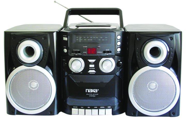 Naxa Portable AM FM CD AUX Cassette