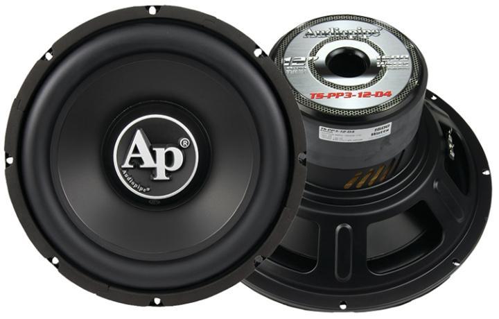 Audiopipe TSPP312D4 12" Woofer, 1600W Max, Dual 4 Ohm