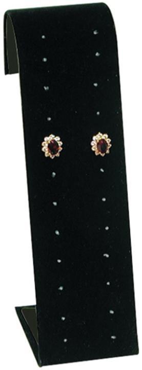 M&M 238-1 Velvet Multi-pair Earring Stand - Black