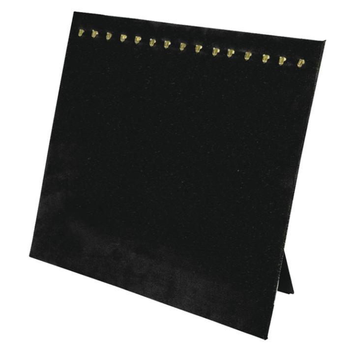 M&M 68H2LBK Faux Leather Chain Pad with Easel 15 Hook - Black