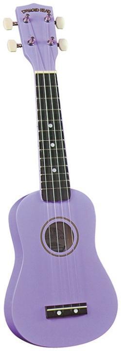 Diamond Head DU-118 Rainbow Soprano Ukulele - Violet