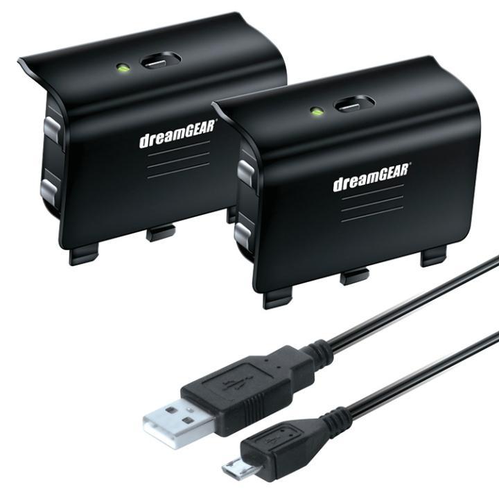 Dreamgear DGXB16608 CHARGE KIT FOR XBOX ONE Micro-USB Cable
