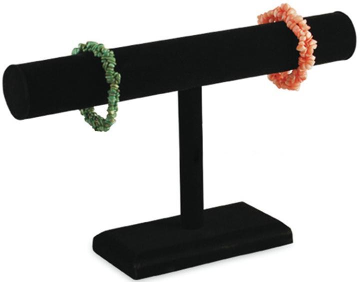 M&M 2191AVBK Round Shape T-Bar Black Velvet