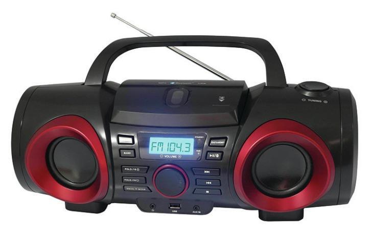 Naxa NPB-267 Bluetooth CD AM FM Boom Box