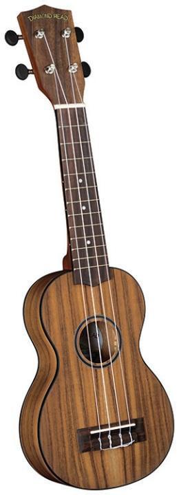 Diamond Head DU-350 Flamed Acacia Soprano Ukulele Outfit