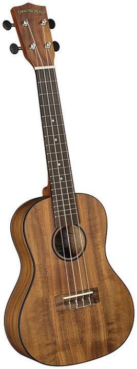 Diamond Head DU-350C Flamed Acacia Concert Uke Ukulele Outfit