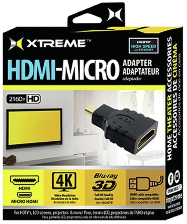 Xtreme XT-XAD11021BLK HDMI to Micro HDMI Adapter