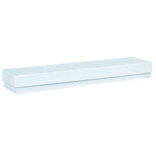 M&M EWJB82 White Cotton Fill Box 8" x 2" x 7/8"
