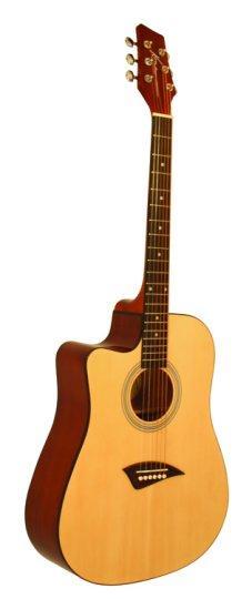 K1 Series Left Handed Acoustic Dreadnought Cutaway Guitar