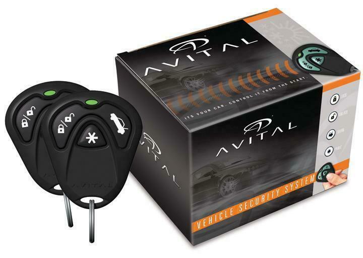 AVITAL 3100L 3100 1 Way Security System with Siren & Two 4 Button Remotes
