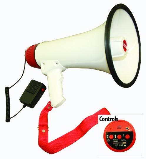 Hand Held Power Megaphone with Siren