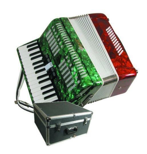 Mirage Mexican Flag Color Piano Key Accordion