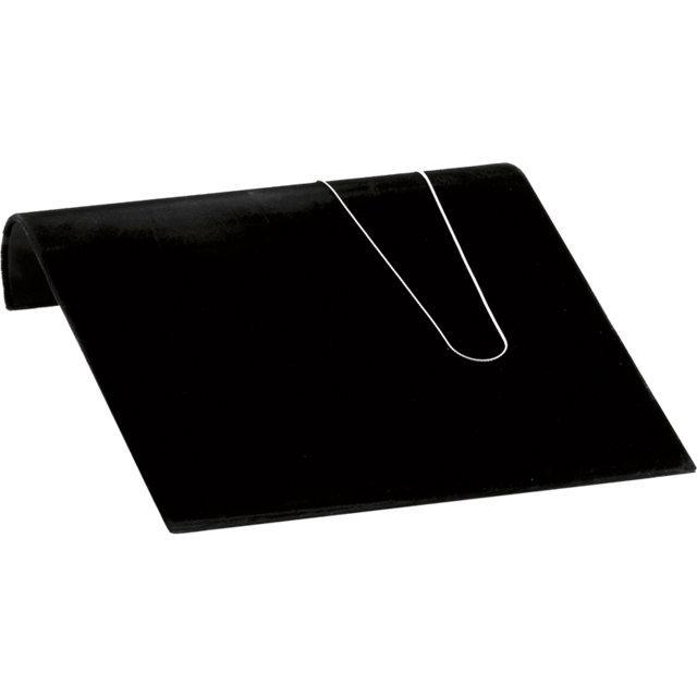 M&M 61-0354 Necklace Ramp Black Velvet 10" x 10" x 2-1/8"