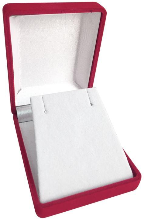 M&M MFP01R Velour Pendant Box - Red