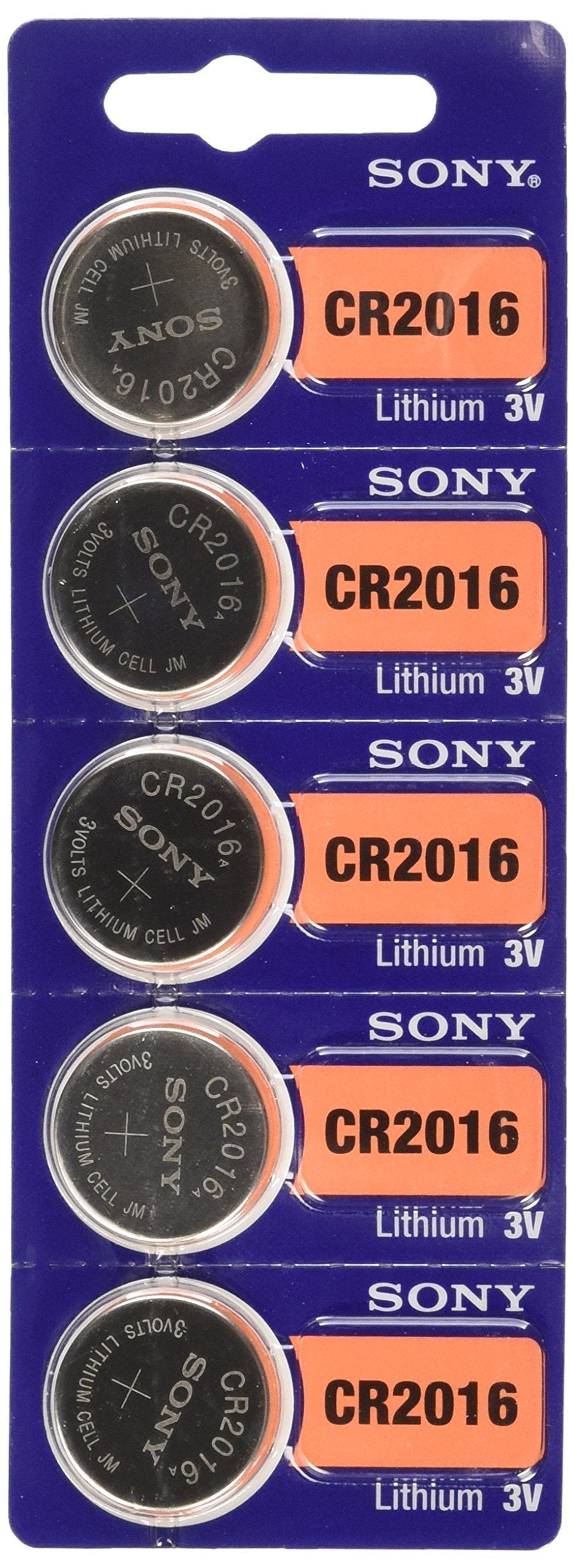 SCR2450 Sony Watch Battery CR2450 3v Tear Strip of 5 (Sold Each)