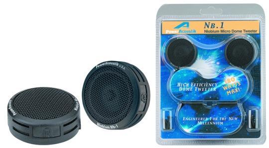 Power Acoustik 1" Multi-Mount Micro Dome Tweeters