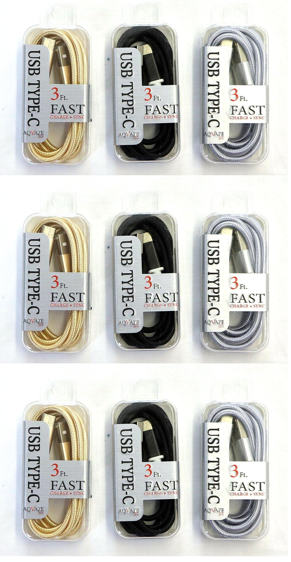 AQZ200C Type C to USB Cable Display Refill 12 pcs Bag