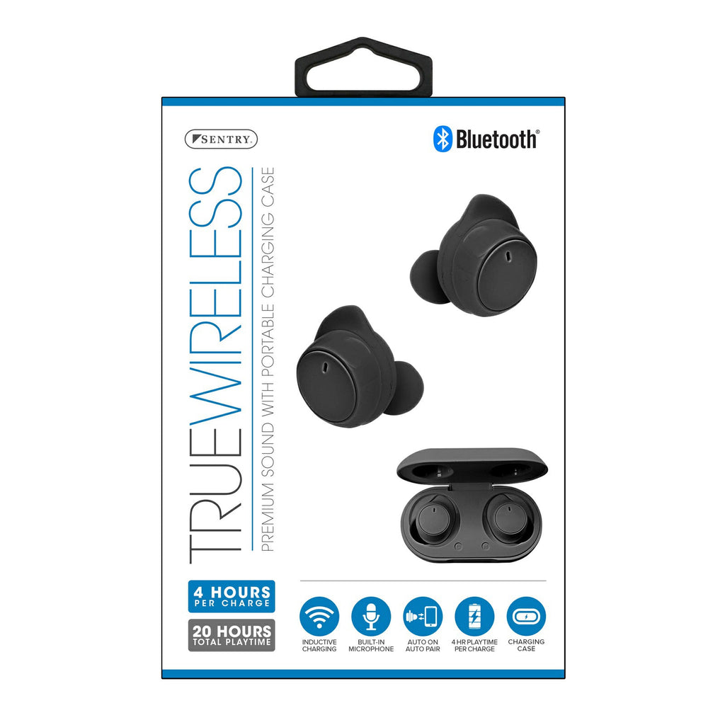 BT980B Sentry TWS AutoPair Earbuds - Black