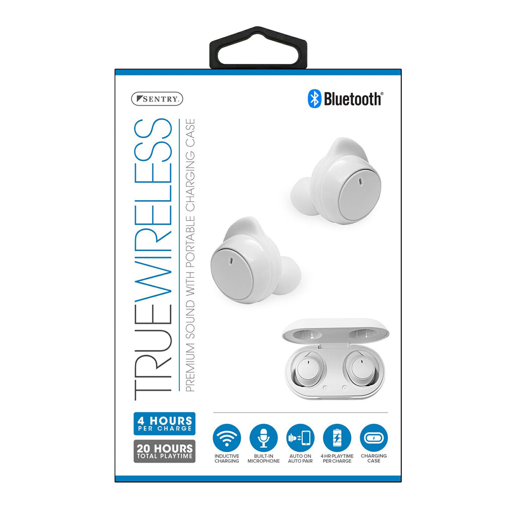 BT980W Sentry TWS AutoPair Earbuds - White