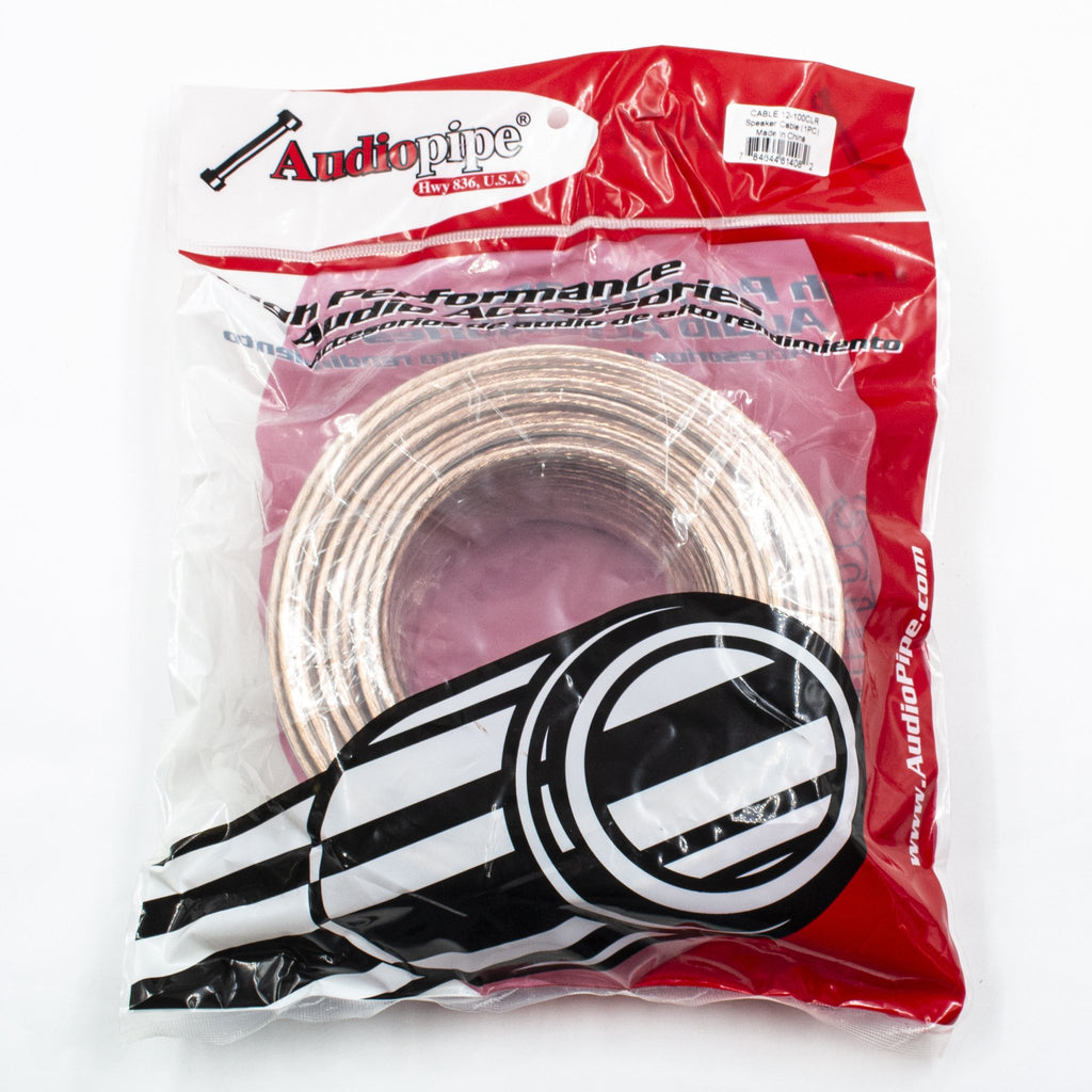 CABLE12100 Audiopipe 100 foot 12/2 Gauge Speaker Wire