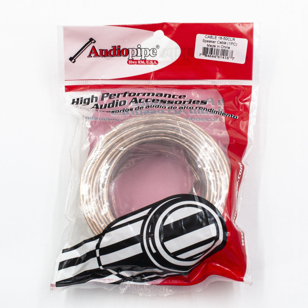 CABLE1850 Audiopipe 50' 18/2 Gauge Speaker Wire