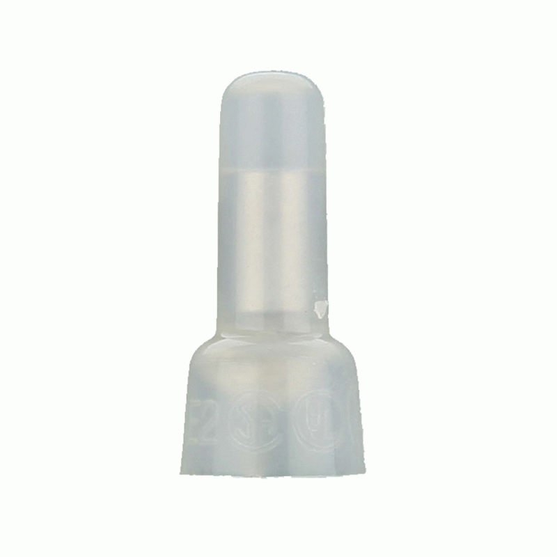 CCL1614 Crimp Cap Nylon Long Neck 16-14 -100 Pack Clear