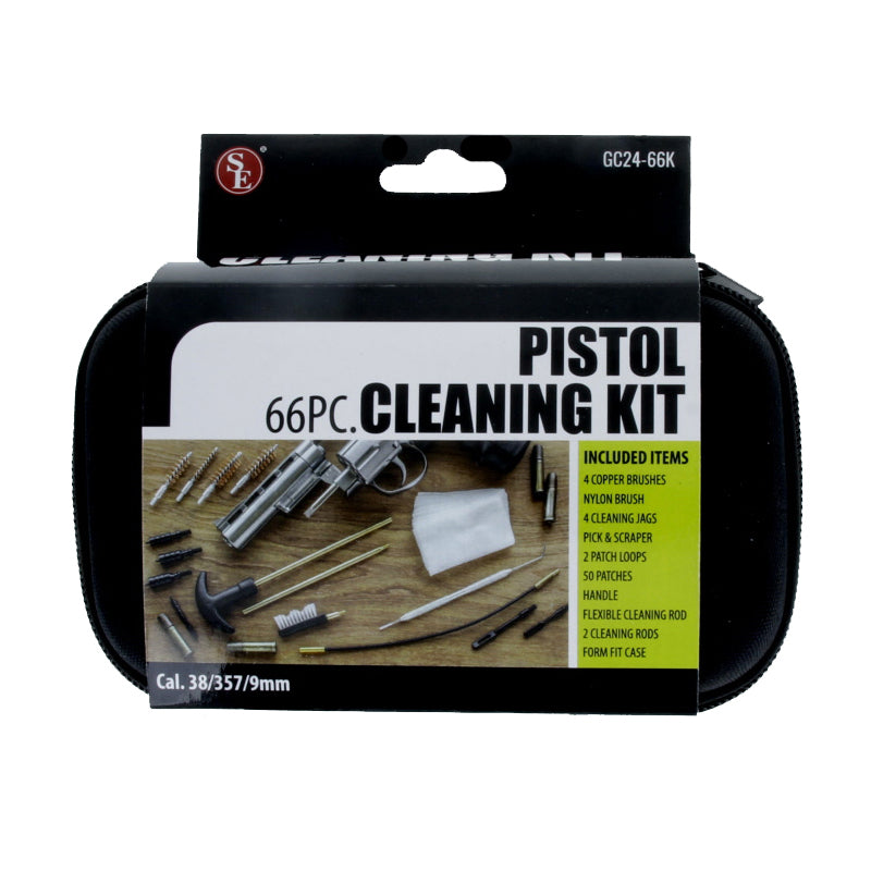 GC24-66K 66 Piece Pistol Cleaning Kit .38/357/9mm Cal