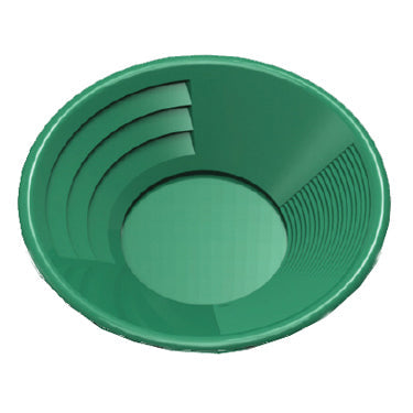 GP1014G14 14 inch Green Dual Riffle Plastic Gold Pan