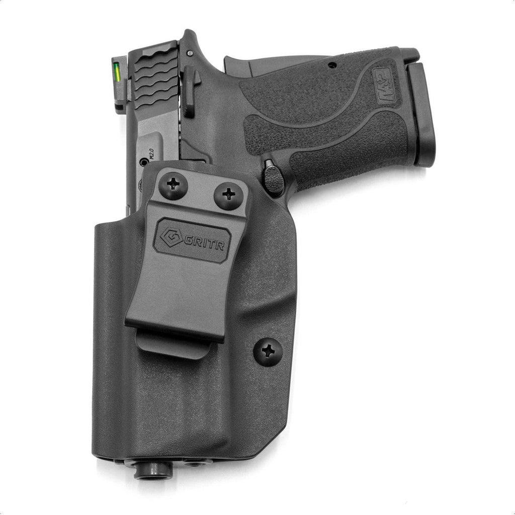 GRIT-IWB-SW-SHLDEZ9-L GRITR Left Handed Inside Waist Band Kydex Holster Compatible with Smith & Wesson SHIELD EZ 9/380 - LEFT HANDED
