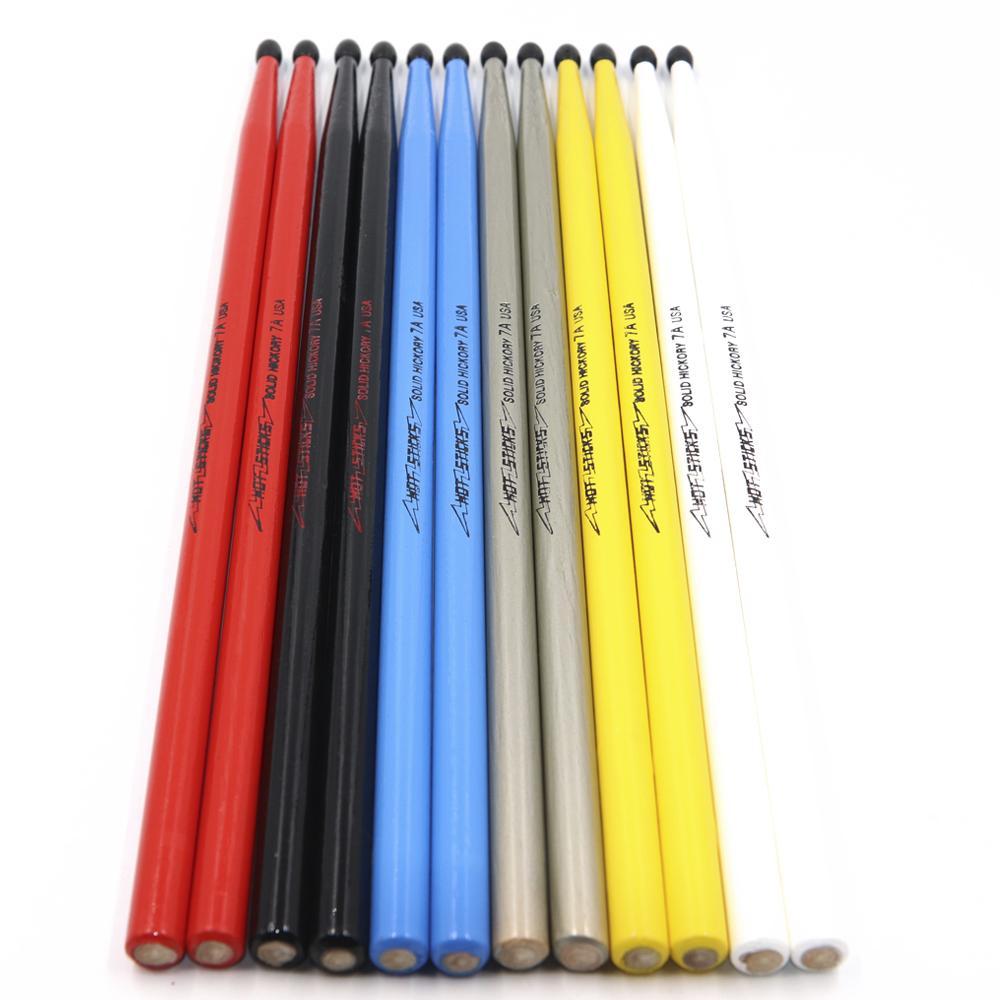 HOT7A Hot Sticks 7A Drumsticks w/Nylon Tips