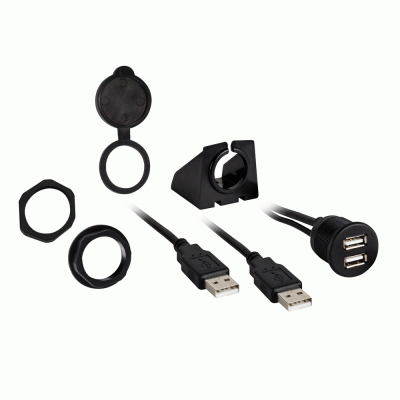 IBR74 Metra Dual USB Pass Through Extension