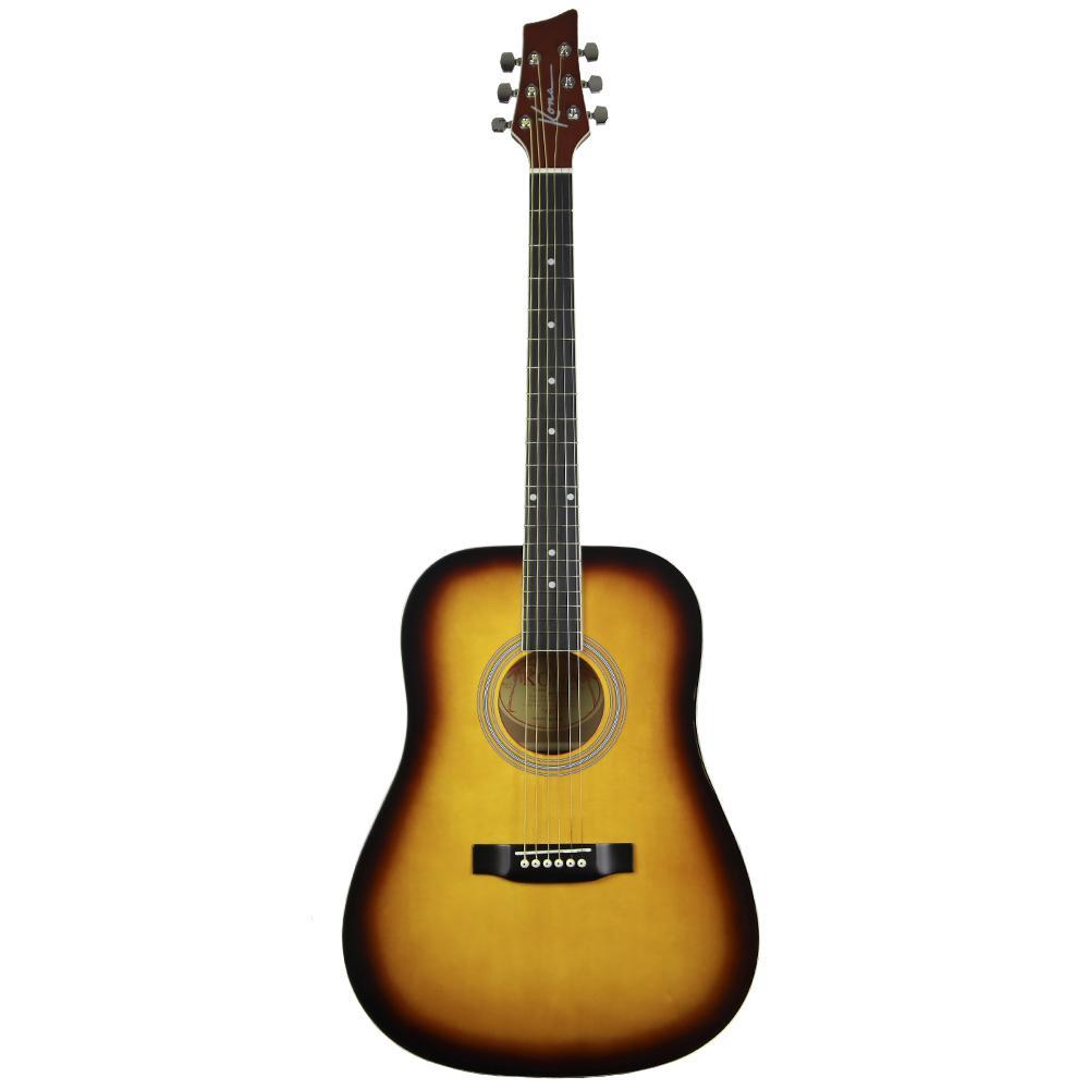 K41TSB Kona Dreadnought Acoustic Guitar - Tobacco Sunburst